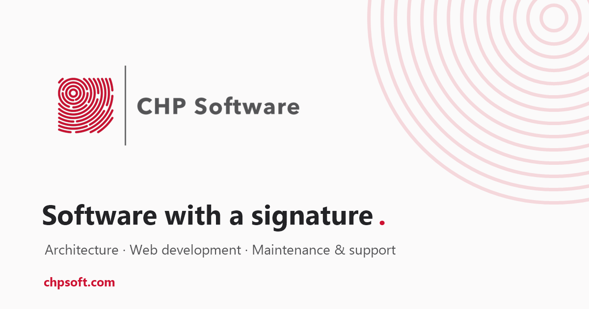 CHP Software — architecture, development & maintenance